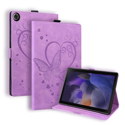 Love Butterfly Pattern Leather Tablet Case with Holder & Sleep / Wake-up Function, For Samsung Galaxy Tab A8 10.5 2021