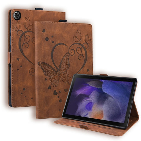 Love Butterfly Pattern Leather Tablet Case with Holder & Sleep / Wake-up Function, For Samsung Galaxy Tab A8 10.5 2021