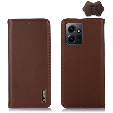 KHAZNEH Nappa Top Layer Cowhide Leather Phone Case, For OPPO Find X6, For OPPO Find X6 Pro, For Xiaomi Redmi Note 12 4G Global, For Samsung Galaxy M14 5G