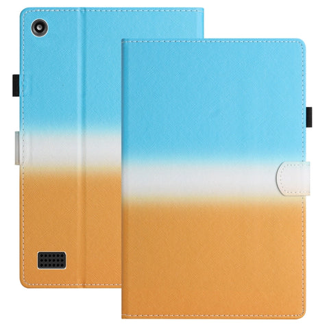 Stitching Gradient Leather Tablet Case, For Amazon Kindle Paperwhite 4/3/2/1, For Amazon Kindle Fire 7 2019 / 2017 / 2015, For Samsung Galaxy Tab A 10.1 2019 T510 / T515, For Samsung Galaxy Tab A7 Lite T220 / T225                                       ...