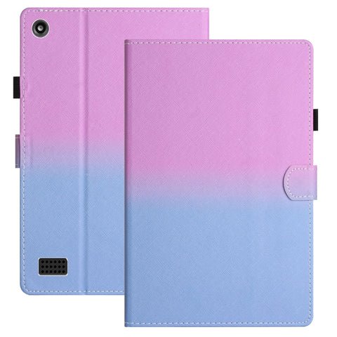 Stitching Gradient Leather Tablet Case, For Amazon Kindle Paperwhite 4/3/2/1, For Amazon Kindle Fire 7 2019 / 2017 / 2015, For Samsung Galaxy Tab A 10.1 2019 T510 / T515, For Samsung Galaxy Tab A7 Lite T220 / T225                                       ...