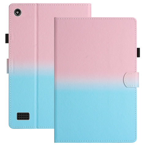 Stitching Gradient Leather Tablet Case, For Amazon Kindle Paperwhite 4/3/2/1, For Amazon Kindle Fire 7 2019 / 2017 / 2015, For Samsung Galaxy Tab A 10.1 2019 T510 / T515, For Samsung Galaxy Tab A7 Lite T220 / T225                                       ...