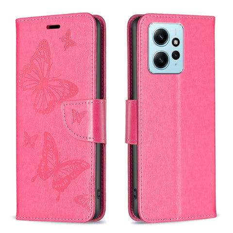 Two Butterflies Embossing Leather Phone Case, For Xiaomi Redmi Note 12 4G Global, For Nokia G22, For Samsung Galaxy A24 4G, For Samsung Galaxy M14 5G