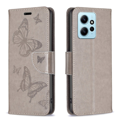 Two Butterflies Embossing Leather Phone Case, For Xiaomi Redmi Note 12 4G Global, For Nokia G22, For Samsung Galaxy A24 4G, For Samsung Galaxy M14 5G