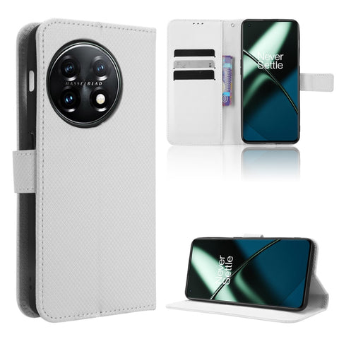 Diamond Texture Leather Phone Case, For OnePlus 11R / Ace 2, For OnePlus Ace 2V, For Umidigi A13 Pro 5G, For ZTE Blade A32, For ZTE Blade V40 Design