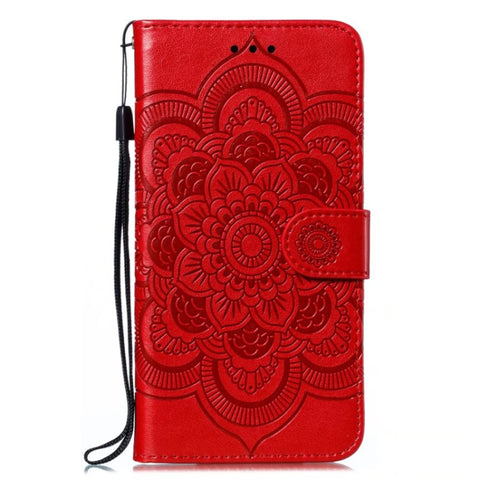 Sun Mandala Embossing Pattern Phone Leather Case, For Samsung Galaxy S23+ 5G, For Samsung Galaxy S23 Ultra 5G