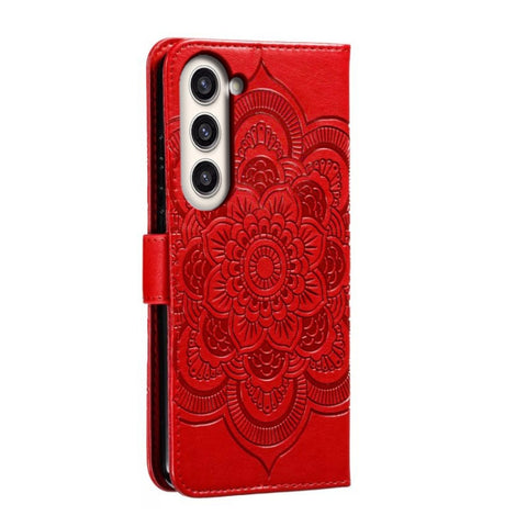 Sun Mandala Embossing Pattern Phone Leather Case, For Samsung Galaxy S23+ 5G, For Samsung Galaxy S23 Ultra 5G