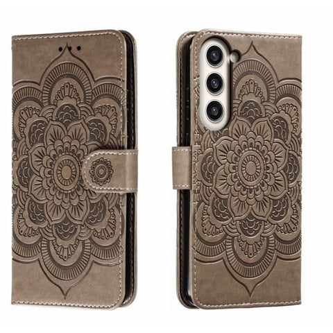 Sun Mandala Embossing Pattern Phone Leather Case, For Samsung Galaxy S23+ 5G, For Samsung Galaxy S23 Ultra 5G