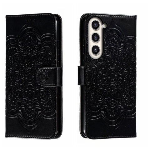 Sun Mandala Embossing Pattern Phone Leather Case, For Samsung Galaxy S23+ 5G, For Samsung Galaxy S23 Ultra 5G