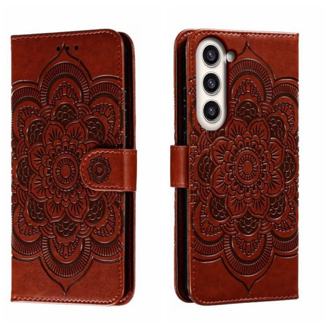 Sun Mandala Embossing Pattern Phone Leather Case, For Samsung Galaxy S23+ 5G, For Samsung Galaxy S23 Ultra 5G