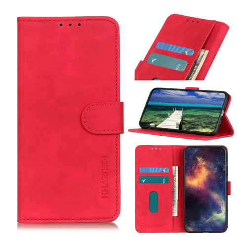 KHAZNEH Retro Texture Horizontal Flip Leather Phone Case, For Samsung Galaxy M14