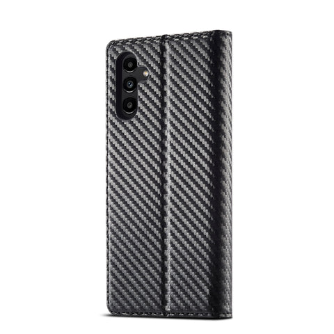 LC.IMEEKE Carbon Fiber PU + TPU Horizontal Flip Leather Phone Case, For Samsung Galaxy A24 4G