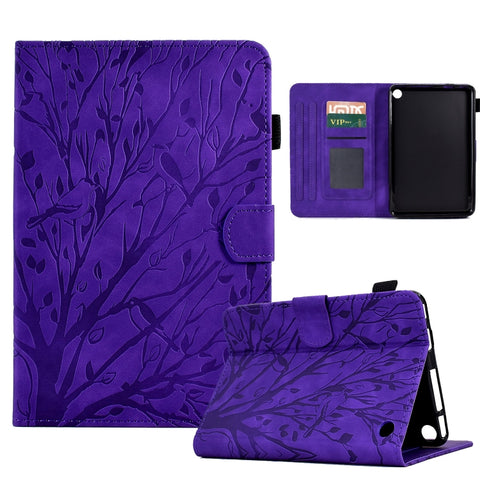 Fortune Tree Pressure Flower PU Tablet Case with Wake-up / Sleep Function, For Amazon Fire 7 2022, For Amazon Kindle Paperwhite / 2 / 3 / 4, For Amazon Kindle Paperwhite 2021, For Lenovo M10 HD 2nd X306X, For Huawei MatePad SE                          ...