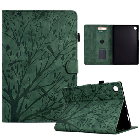 Fortune Tree Pressure Flower PU Tablet Case with Wake-up / Sleep Function, For Amazon Fire 7 2022, For Amazon Kindle Paperwhite / 2 / 3 / 4, For Amazon Kindle Paperwhite 2021, For Lenovo M10 HD 2nd X306X, For Huawei MatePad SE                          ...