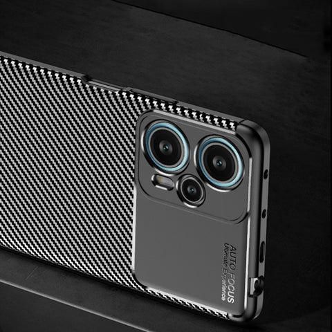 Carbon Fiber Texture Shockproof TPU Phone Case, For Xiaomi Redmi Note 12 Turbo, For Samsung Galaxy M14