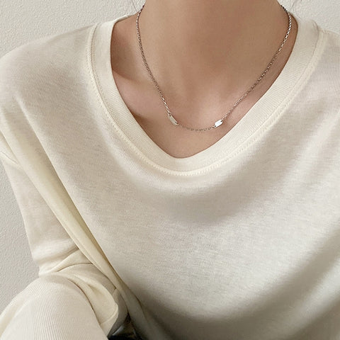 Ladies Alphabet Versatile Titanium Steel Necklace Twist Chain, XL2001, XL1951, XL1400, XL1437, XL2010, XL1505, XL1839, XL1864, XL1502, XL1570, XL1170, XL1459, XL1788, XL1780, XL1946, XL1089, XL1958, XL1790, XL1893