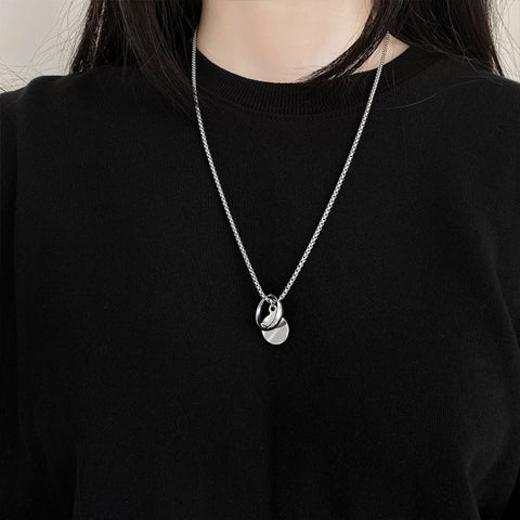 Ladies Alphabet Versatile Titanium Steel Necklace Twist Chain, XL2001, XL1951, XL1400, XL1437, XL2010, XL1505, XL1839, XL1864, XL1502, XL1570, XL1170, XL1459, XL1788, XL1780, XL1946, XL1089, XL1958, XL1790, XL1893