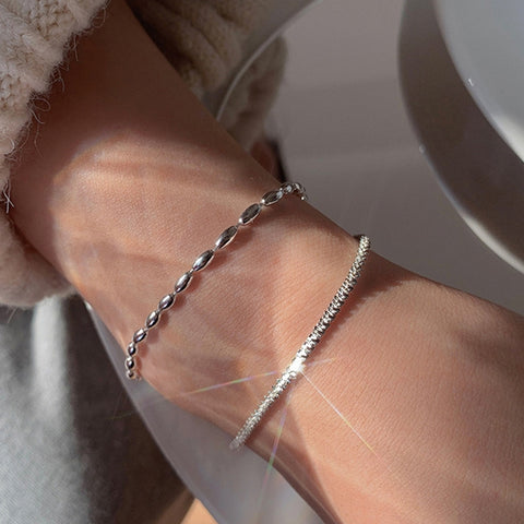 Sterling Silver Gypsophila Beanie Ladies Bracelet, Specification:SL0004, SL0004, SL0153, SL0543, SL0741, SL0490, SL0141, SL0719, SL0752, SL0654, SL0651, SL0661, SL0742, SL0743, SL0744, SL0751, SL0754, SL0700, SL0740, XL0140, SL0423, XL1194, JL0004 Ankl...