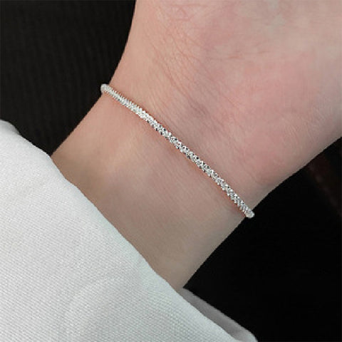 Sterling Silver Gypsophila Beanie Ladies Bracelet, Specification:SL0004, SL0004, SL0153, SL0543, SL0741, SL0490, SL0141, SL0719, SL0752, SL0654, SL0651, SL0661, SL0742, SL0743, SL0744, SL0751, SL0754, SL0700, SL0740, XL0140, SL0423, XL1194, JL0004 Ankl...