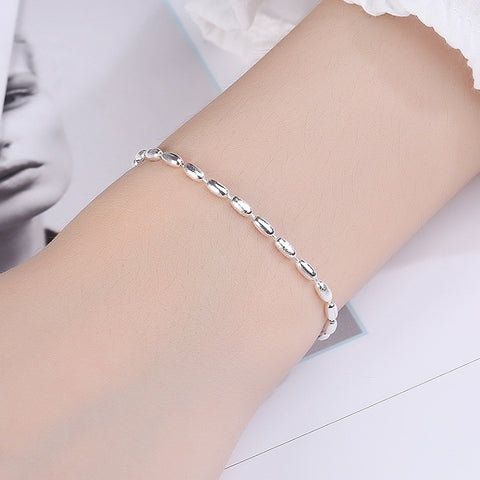 Sterling Silver Gypsophila Beanie Ladies Bracelet, Specification:SL0004, SL0004, SL0153, SL0543, SL0741, SL0490, SL0141, SL0719, SL0752, SL0654, SL0651, SL0661, SL0742, SL0743, SL0744, SL0751, SL0754, SL0700, SL0740, XL0140, SL0423, XL1194, JL0004 Ankl...