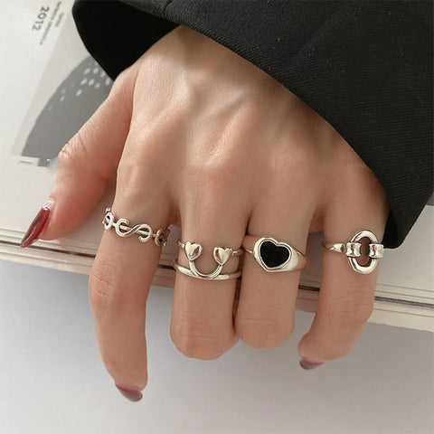 S925 Sterling Silver Cool Style Ladies Combination Ring, J286, J781, J080, J147, J759, J797, J758, J242, J1109, J1071, J1096, J1110, J789, J1717, J1740, J224, J449, J341, J443, J1644, J005, J608, J282, J623, J739, J1658, J406, J1454, J815, J997
