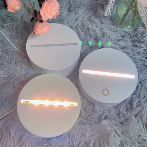 LED Colorful 3D Night Light Bluetooth Speaker Base, A189