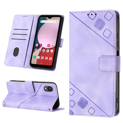 Skin-feel Embossed Leather Phone Case, For Samsung Galaxy A02s 164mm, For Samsung Galaxy A02s 166mm, For Samsung Galaxy A03 166mm EU Version, For Samsung Galaxy A03 164mm Global, For Samsung Galaxy A23 JP Version, For Samsung Galaxy A24 4G             ...