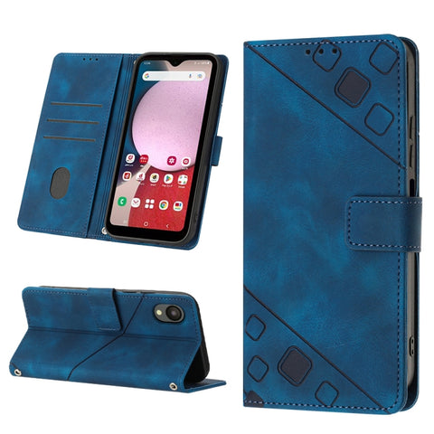 Skin-feel Embossed Leather Phone Case, For Samsung Galaxy A02s 164mm, For Samsung Galaxy A02s 166mm, For Samsung Galaxy A03 166mm EU Version, For Samsung Galaxy A03 164mm Global, For Samsung Galaxy A23 JP Version, For Samsung Galaxy A24 4G             ...