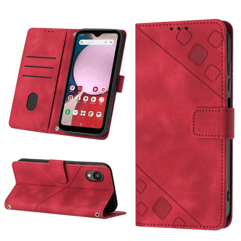 Skin-feel Embossed Leather Phone Case, For Samsung Galaxy A02s 164mm, For Samsung Galaxy A02s 166mm, For Samsung Galaxy A03 166mm EU Version, For Samsung Galaxy A03 164mm Global, For Samsung Galaxy A23 JP Version, For Samsung Galaxy A24 4G             ...