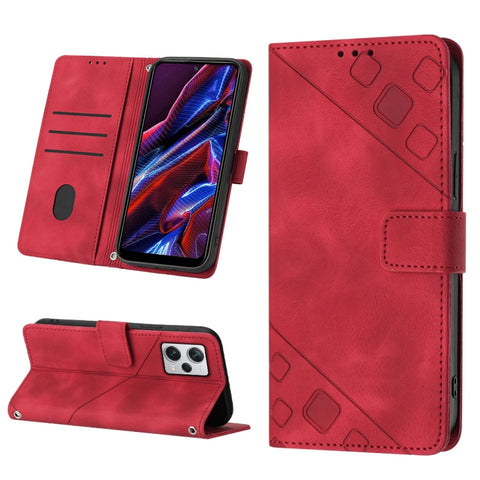 Skin-feel Embossed Leather Phone Case, For Samsung Galaxy A02s 164mm, For Samsung Galaxy A02s 166mm, For Samsung Galaxy A03 166mm EU Version, For Samsung Galaxy A03 164mm Global, For Samsung Galaxy A23 JP Version, For Samsung Galaxy A24 4G             ...