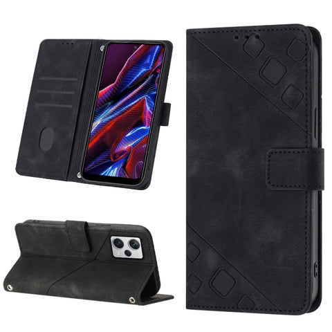Skin-feel Embossed Leather Phone Case, For Samsung Galaxy A02s 164mm, For Samsung Galaxy A02s 166mm, For Samsung Galaxy A03 166mm EU Version, For Samsung Galaxy A03 164mm Global, For Samsung Galaxy A23 JP Version, For Samsung Galaxy A24 4G             ...