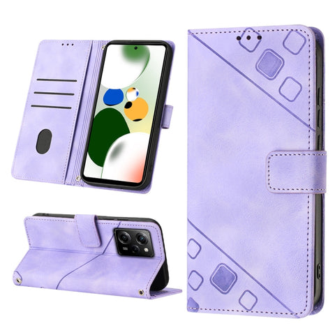 Skin-feel Embossed Leather Phone Case, For Samsung Galaxy A02s 164mm, For Samsung Galaxy A02s 166mm, For Samsung Galaxy A03 166mm EU Version, For Samsung Galaxy A03 164mm Global, For Samsung Galaxy A23 JP Version, For Samsung Galaxy A24 4G             ...