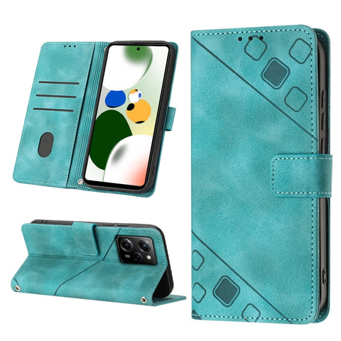 Skin-feel Embossed Leather Phone Case, For Samsung Galaxy A02s 164mm, For Samsung Galaxy A02s 166mm, For Samsung Galaxy A03 166mm EU Version, For Samsung Galaxy A03 164mm Global, For Samsung Galaxy A23 JP Version, For Samsung Galaxy A24 4G             ...