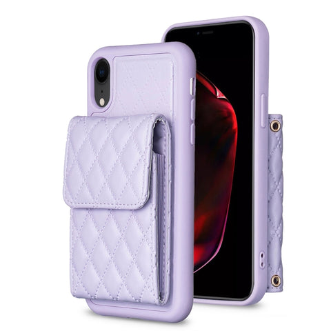 Vertical Wallet Rhombic Leather Phone Case, For iPhone 11, For iPhone 11 Pro, For iPhone 11 Pro Max, For iPhone X / XS, For iPhone XR, For iPhone XS Max, For iPhone SE 2022 / SE 2020 / 7 / 8, For iPhone 7 Plus / 8 Plus
