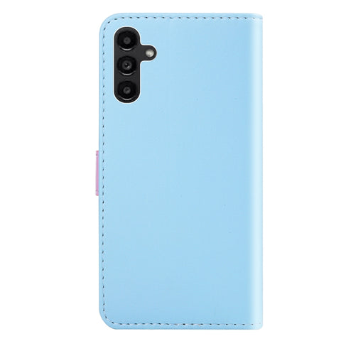 Tricolor Stitching Flip Leather Phone Case, For Samsung Galaxy A34 5G