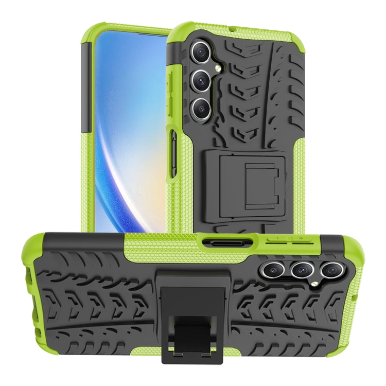 Tire Texture TPU + PC Phone Case with Holder, For Samsung Galaxy A24 4G, For Xiaomi Redmi 12C, For Xiaomi Poco C55, For Lenovo Tab M9