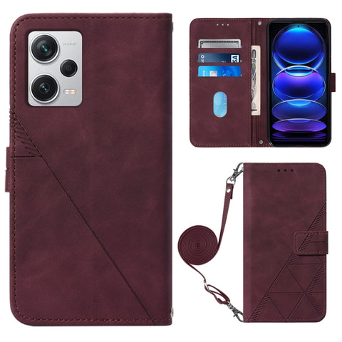 Crossbody 3D Embossed Flip Leather Phone Case, For Google Pixel 8, For Google Pixel 8 Pro, For Xiaomi Redmi Note 12 4G Global, For Xiaomi Redmi Note 12 Pro+ 5G Global, For Xiaomi 13, For Xiaomi 13 Lite 5G, For Xiaomi 13 Pro, For Xiaomi Poco X5 Pro 5G