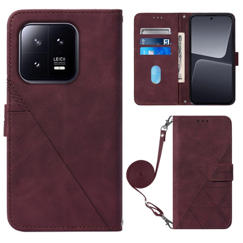 Crossbody 3D Embossed Flip Leather Phone Case, For Google Pixel 8, For Google Pixel 8 Pro, For Xiaomi Redmi Note 12 4G Global, For Xiaomi Redmi Note 12 Pro+ 5G Global, For Xiaomi 13, For Xiaomi 13 Lite 5G, For Xiaomi 13 Pro, For Xiaomi Poco X5 Pro 5G