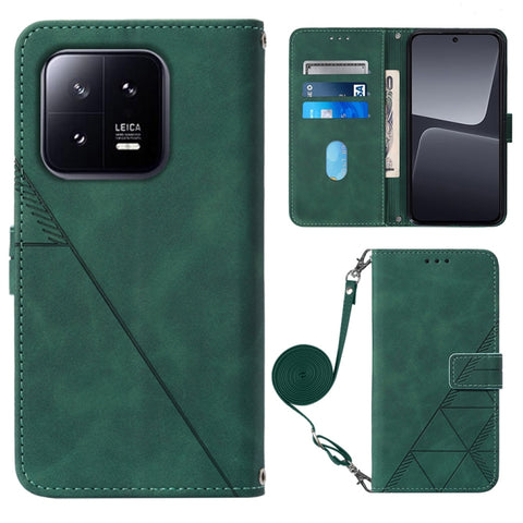 Crossbody 3D Embossed Flip Leather Phone Case, For Google Pixel 8, For Google Pixel 8 Pro, For Xiaomi Redmi Note 12 4G Global, For Xiaomi Redmi Note 12 Pro+ 5G Global, For Xiaomi 13, For Xiaomi 13 Lite 5G, For Xiaomi 13 Pro, For Xiaomi Poco X5 Pro 5G