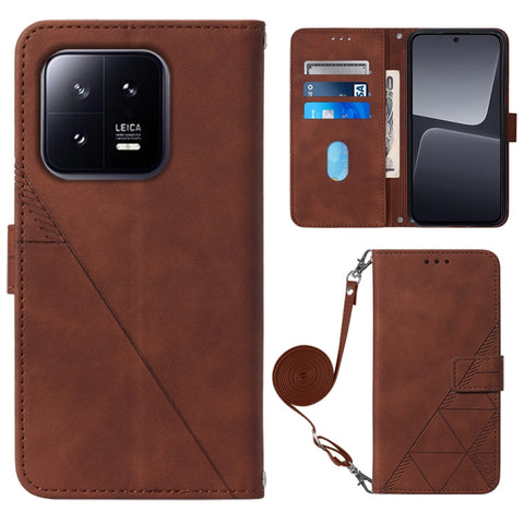 Crossbody 3D Embossed Flip Leather Phone Case, For Google Pixel 8, For Google Pixel 8 Pro, For Xiaomi Redmi Note 12 4G Global, For Xiaomi Redmi Note 12 Pro+ 5G Global, For Xiaomi 13, For Xiaomi 13 Lite 5G, For Xiaomi 13 Pro, For Xiaomi Poco X5 Pro 5G