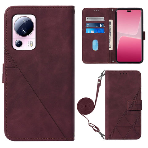 Crossbody 3D Embossed Flip Leather Phone Case, For Google Pixel 8, For Google Pixel 8 Pro, For Xiaomi Redmi Note 12 4G Global, For Xiaomi Redmi Note 12 Pro+ 5G Global, For Xiaomi 13, For Xiaomi 13 Lite 5G, For Xiaomi 13 Pro, For Xiaomi Poco X5 Pro 5G
