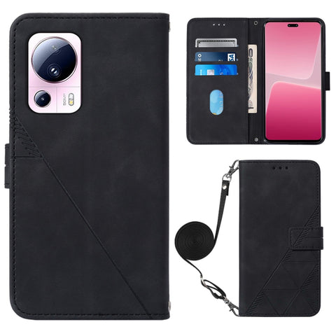 Crossbody 3D Embossed Flip Leather Phone Case, For Google Pixel 8, For Google Pixel 8 Pro, For Xiaomi Redmi Note 12 4G Global, For Xiaomi Redmi Note 12 Pro+ 5G Global, For Xiaomi 13, For Xiaomi 13 Lite 5G, For Xiaomi 13 Pro, For Xiaomi Poco X5 Pro 5G