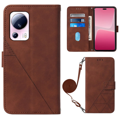 Crossbody 3D Embossed Flip Leather Phone Case, For Google Pixel 8, For Google Pixel 8 Pro, For Xiaomi Redmi Note 12 4G Global, For Xiaomi Redmi Note 12 Pro+ 5G Global, For Xiaomi 13, For Xiaomi 13 Lite 5G, For Xiaomi 13 Pro, For Xiaomi Poco X5 Pro 5G