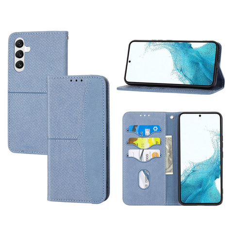 Woven Texture Stitching Magnetic Leather Phone Case, For Samsung Galaxy A14 5G, For Samsung Galaxy A34 5G