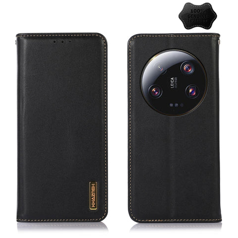 KHAZNEH Nappa Top Layer Cowhide Leather Phone Case, For Samsung Galaxy F14 5G, For Xiaomi 13 Ultra