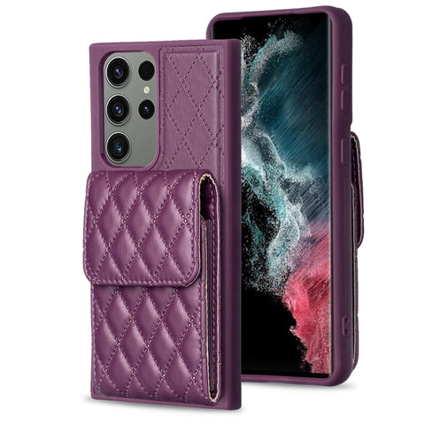 Vertical Wallet Rhombic Leather Phone Case, For Samsung Galaxy S23+ 5G, For Samsung Galaxy S23 Ultra 5G, For Samsung Galaxy S22 Ultra 5G, For Samsung Galaxy S21 FE 5G, For Samsung Galaxy A12, For Samsung Galaxy A13 4G, For Samsung Galaxy A34 5G        ...