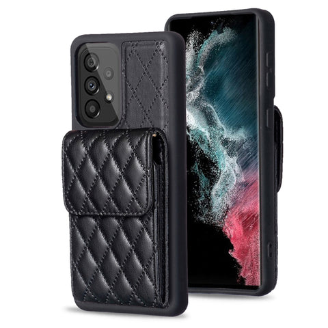 Vertical Wallet Rhombic Leather Phone Case, For Samsung Galaxy S23+ 5G, For Samsung Galaxy S23 Ultra 5G, For Samsung Galaxy S22 Ultra 5G, For Samsung Galaxy S21 FE 5G, For Samsung Galaxy A12, For Samsung Galaxy A13 4G, For Samsung Galaxy A34 5G        ...