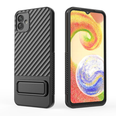 Wavy Texture TPU Phone Case with Lens Film, For Samsung Galaxy A04 4G, For Samsung Galaxy A04e 4G, For OnePlus Nord CE 3