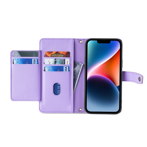 Sheep Texture Cross-body Zipper Wallet Leather Phone Case, For Samsung Galaxy A04e 4G, For Samsung Galaxy A54 5G, For Samsung Galaxy M14 5G