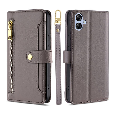 Sheep Texture Cross-body Zipper Wallet Leather Phone Case, For Samsung Galaxy A04e 4G, For Samsung Galaxy A54 5G, For Samsung Galaxy M14 5G